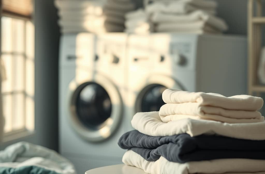 Cek laundry rekomendasi — ilustrasi proses verifikasi laundry dengan ikon CCTV, dokumentasi foto, dan sistem antre
