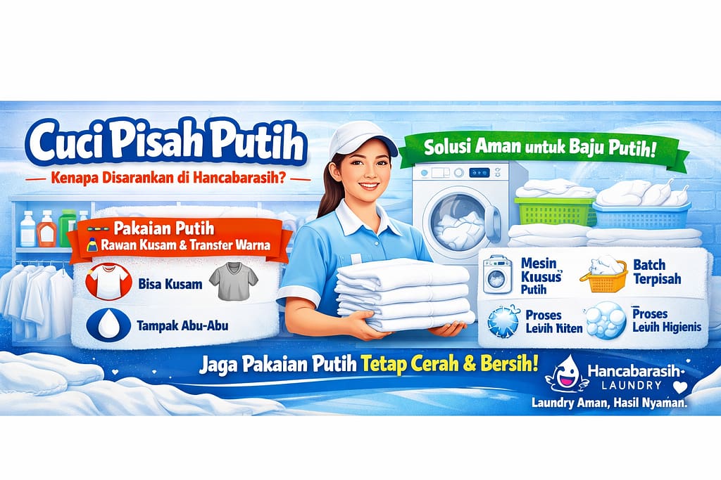 Cuci Pisah Putih Kenapa Disarankan di Hancabarasih