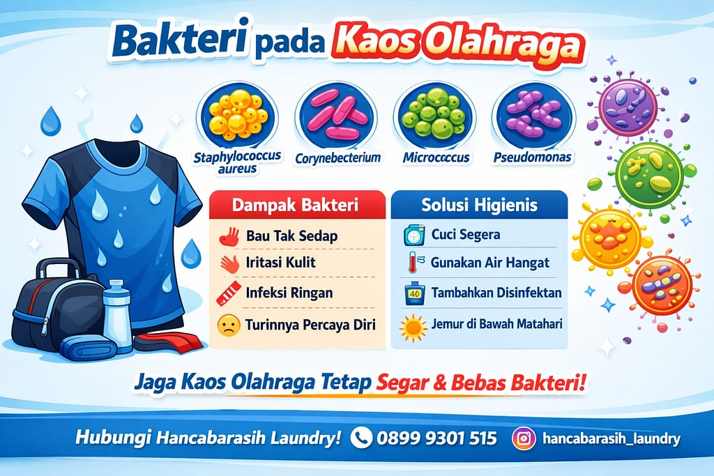 Bakteri pada Kaos Olahraga