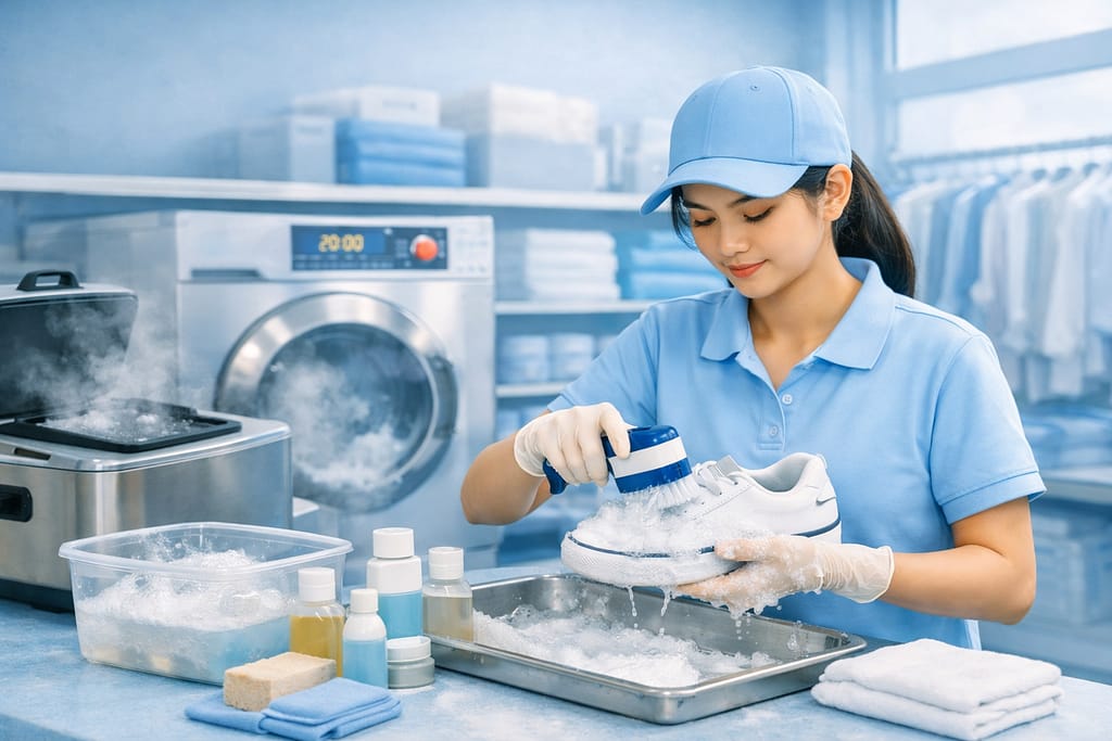 Jasa Cuci Sepatu di Hancabarasih Laundry Malang