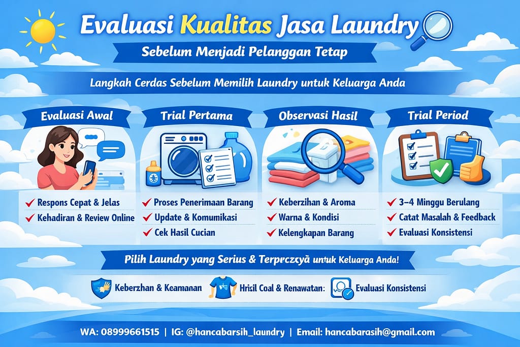 Menilai Kualitas Jasa Laundry Sebelum Menjadi Pelanggan Tetap