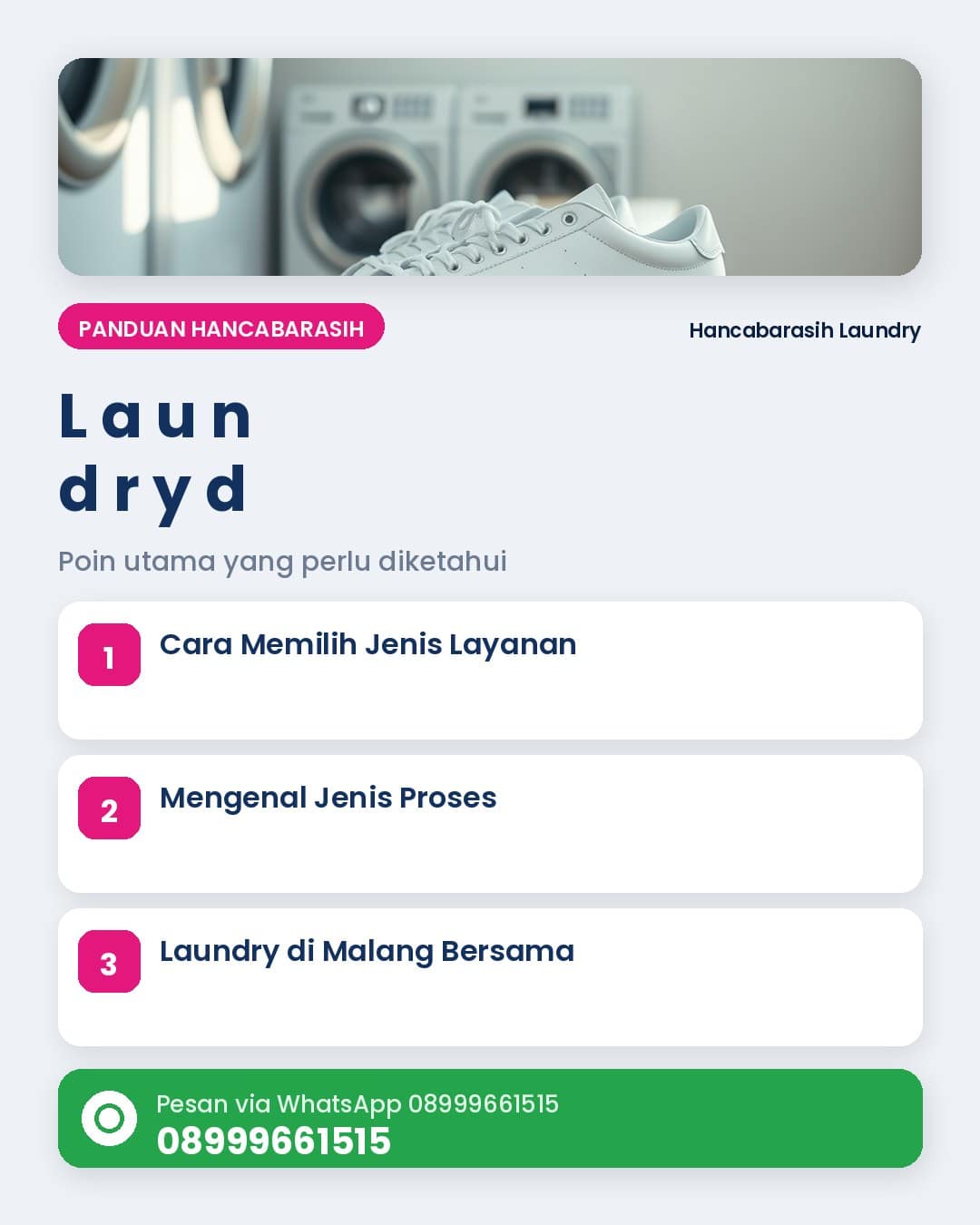 Laundry di Malang: Panduan Memilih Berdasarkan Area