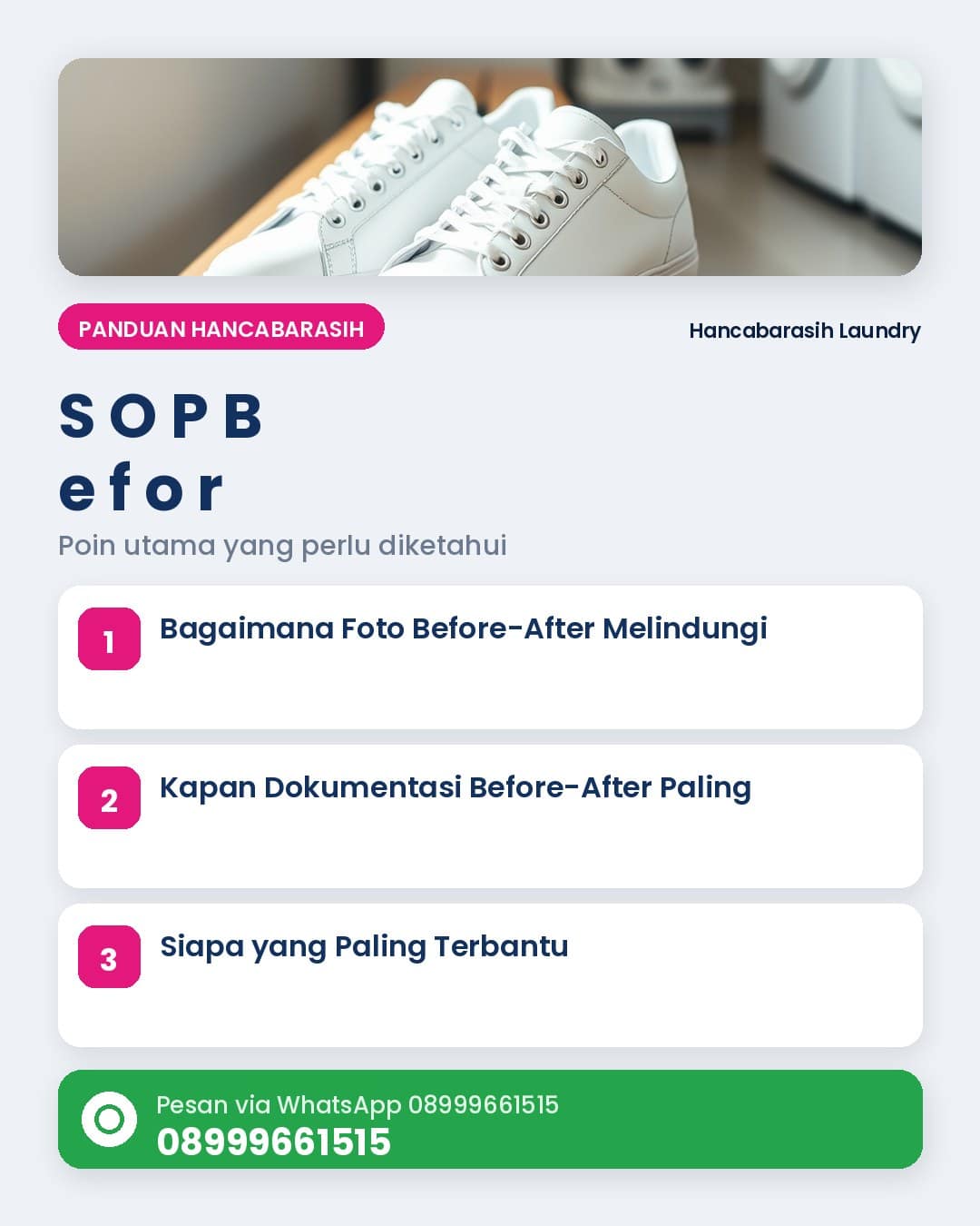 SOP Before-After Laundry: Apa Itu dan Kenapa Penting