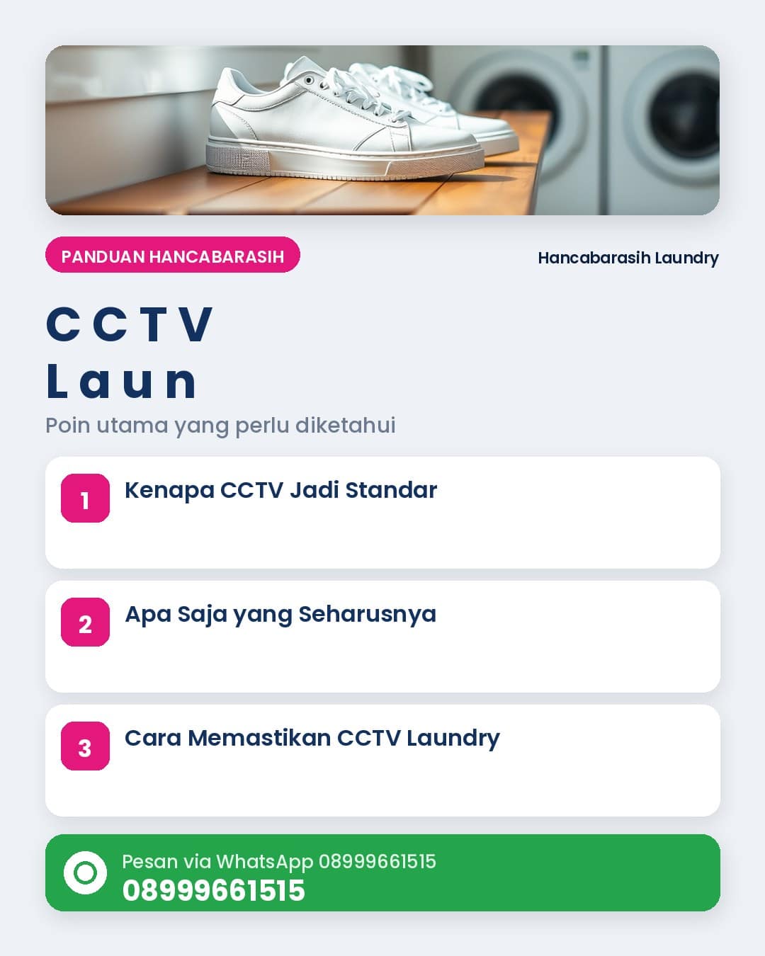 CCTV Laundry di Malang: Standar Keamanan yang Wajib Ada
