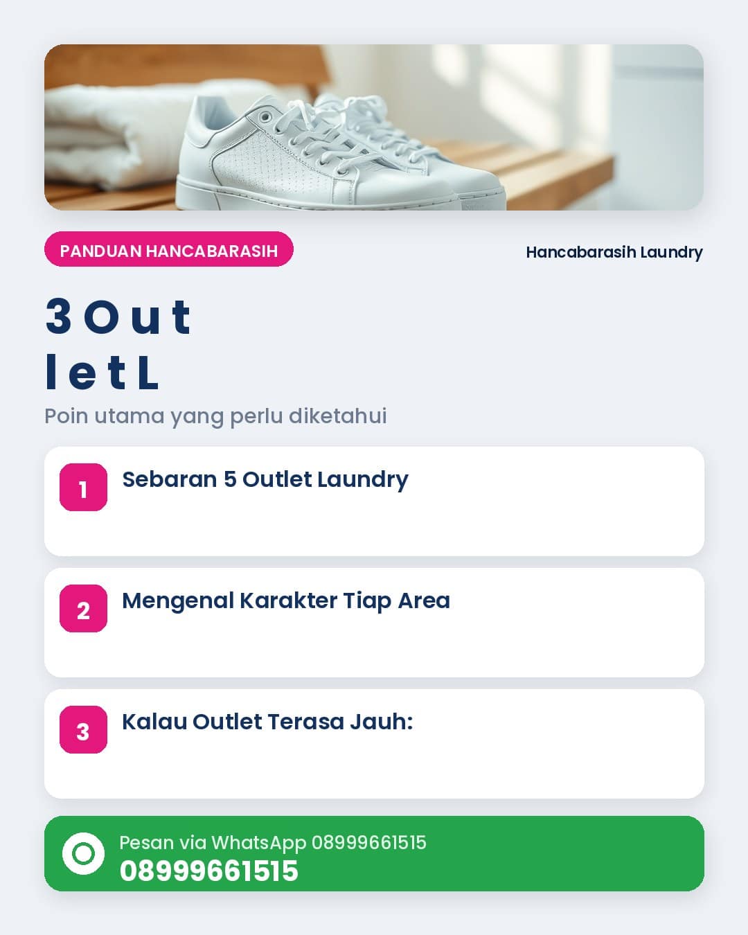 5 Outlet Laundry Hancabarasih di Malang & Cakupannya