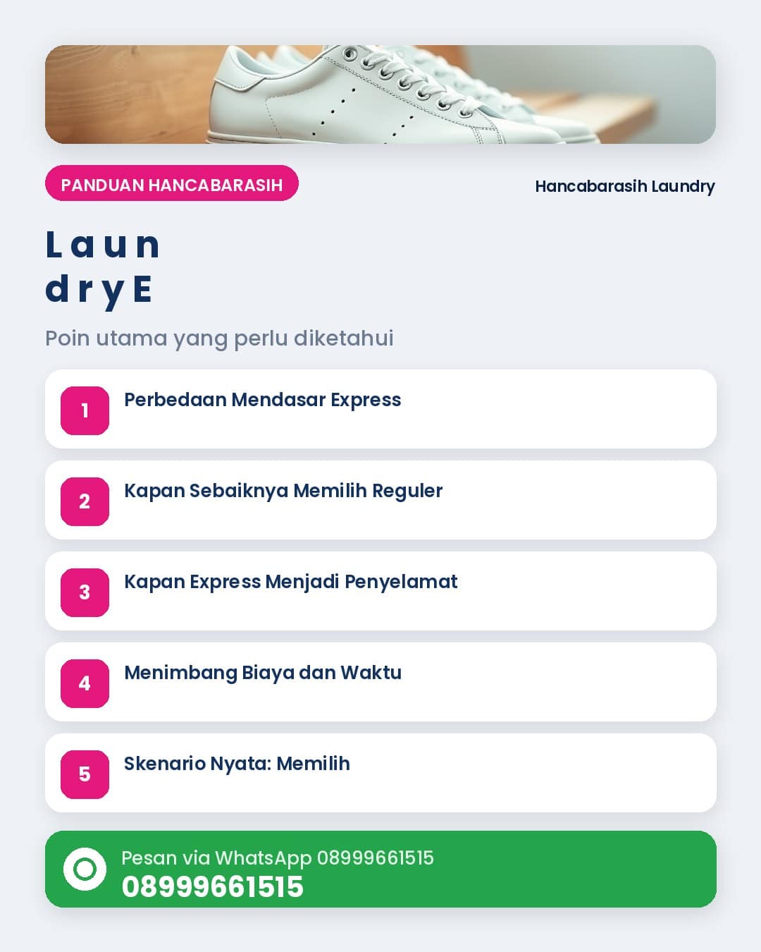 Laundry Express vs Reguler di Malang: Mana yang Worth It
