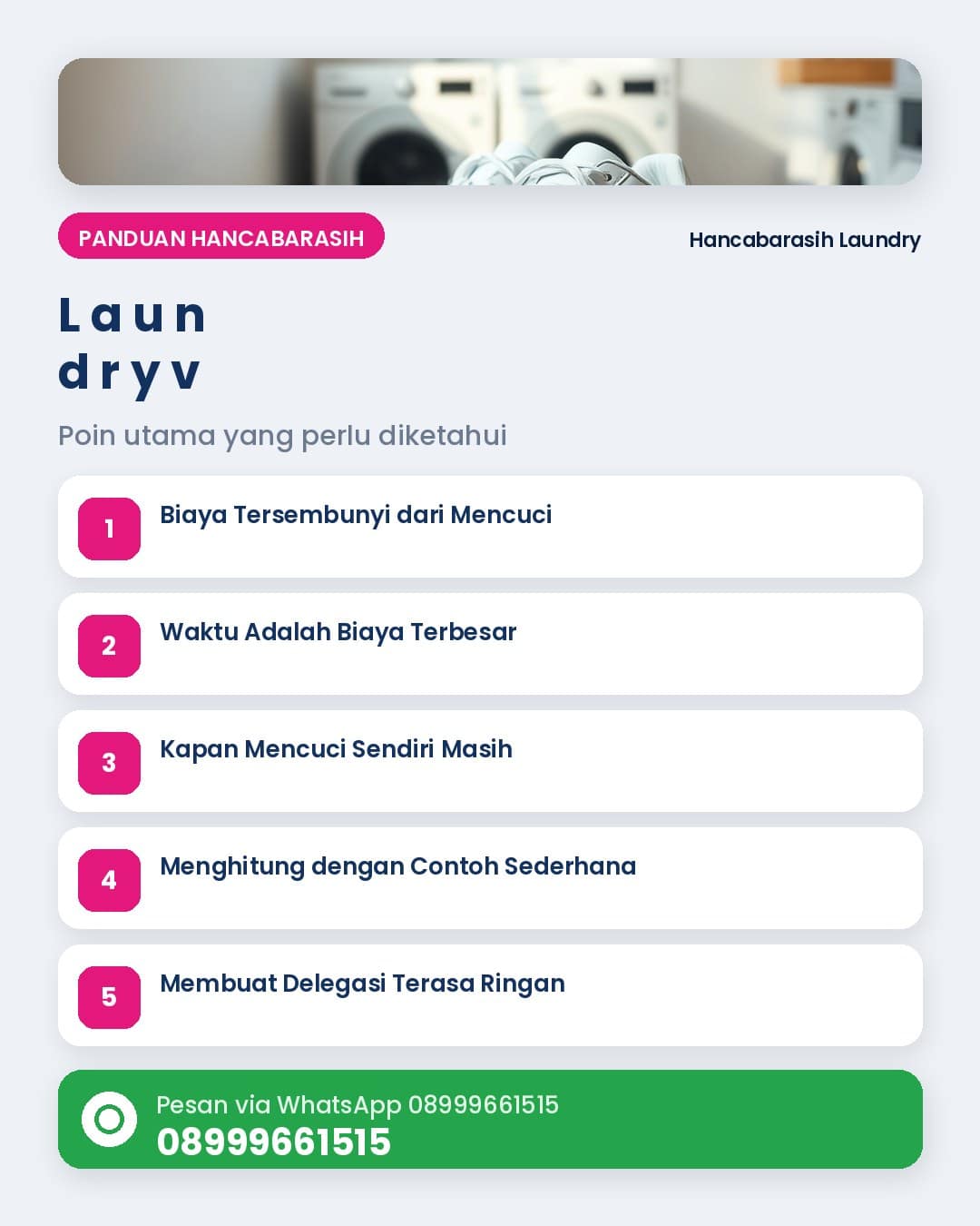 Laundry vs Cuci Sendiri: Kapan Delegasi Lebih Hemat?