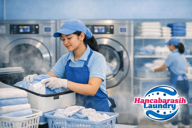 Proses Pencucian Laundry Kilat di Outlet Hancabarasih Laundry Malang