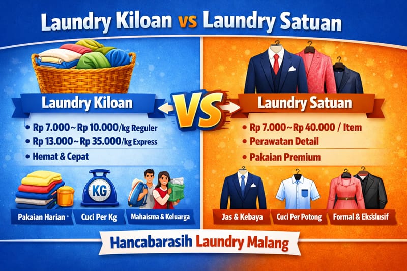 Laundry Kiloan vs Laundry Satuan
