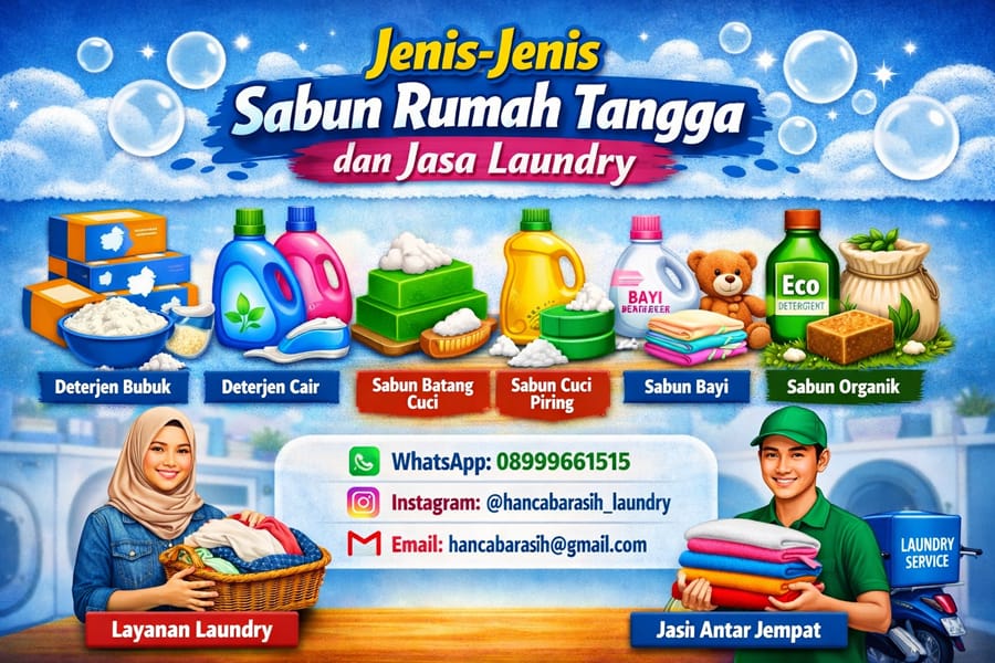 Jenis-Jenis Sabun Rumah Tangga dan Jasa Laundry