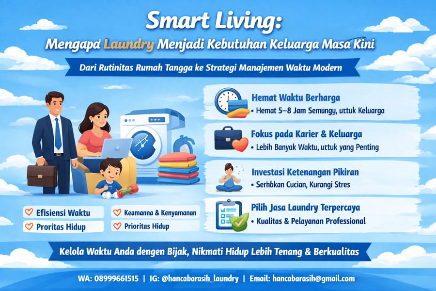 Smart Living Mengapa Laundry Menjadi Kebutuhan Keluarga Masa Kini