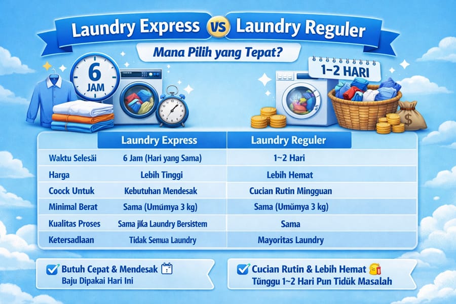 Laundry Express untuk Anak Kos di Malang