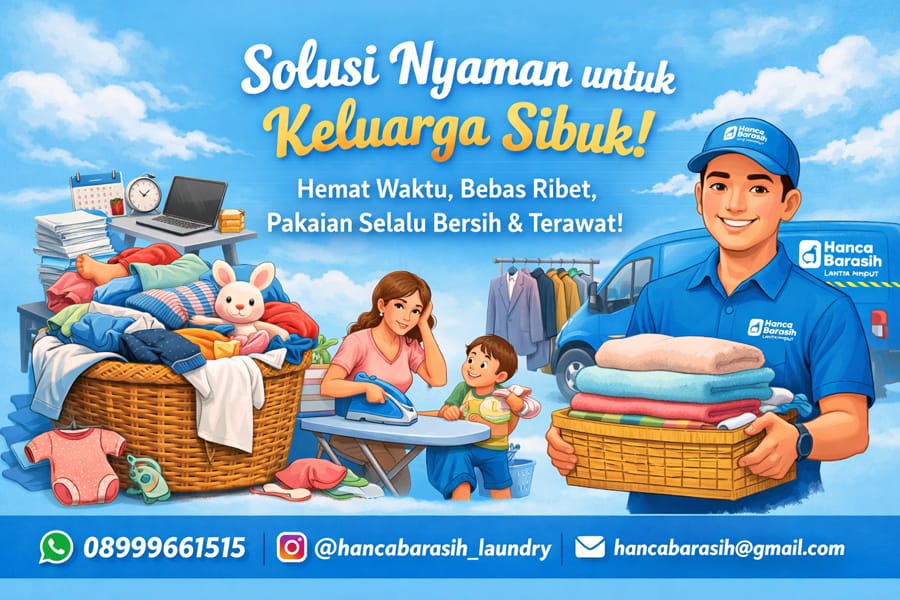 Laundry Hemat Waktu untuk Keluarga Muda Malang