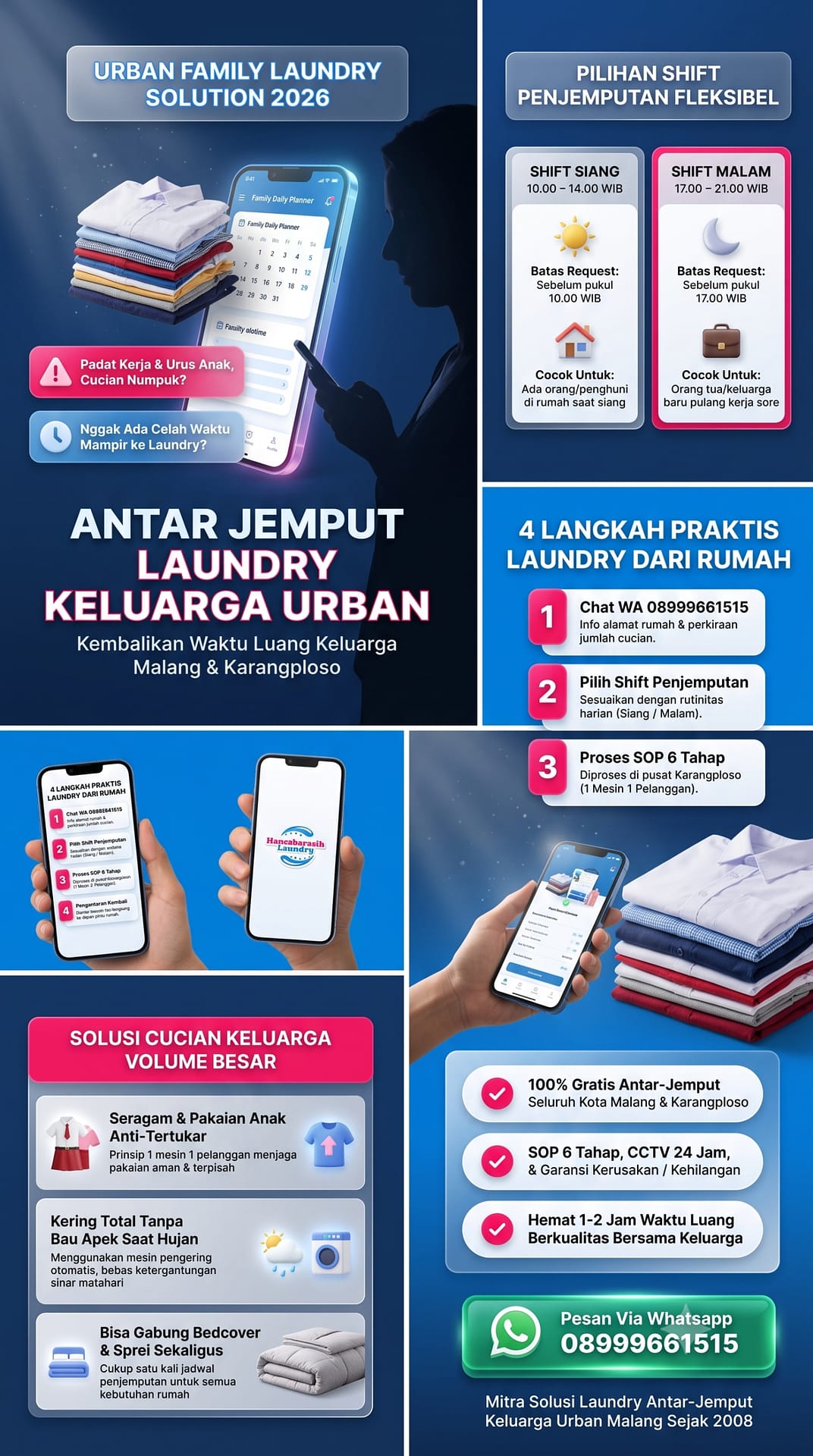 antar jemput laundry untuk keluarga urban di Malang