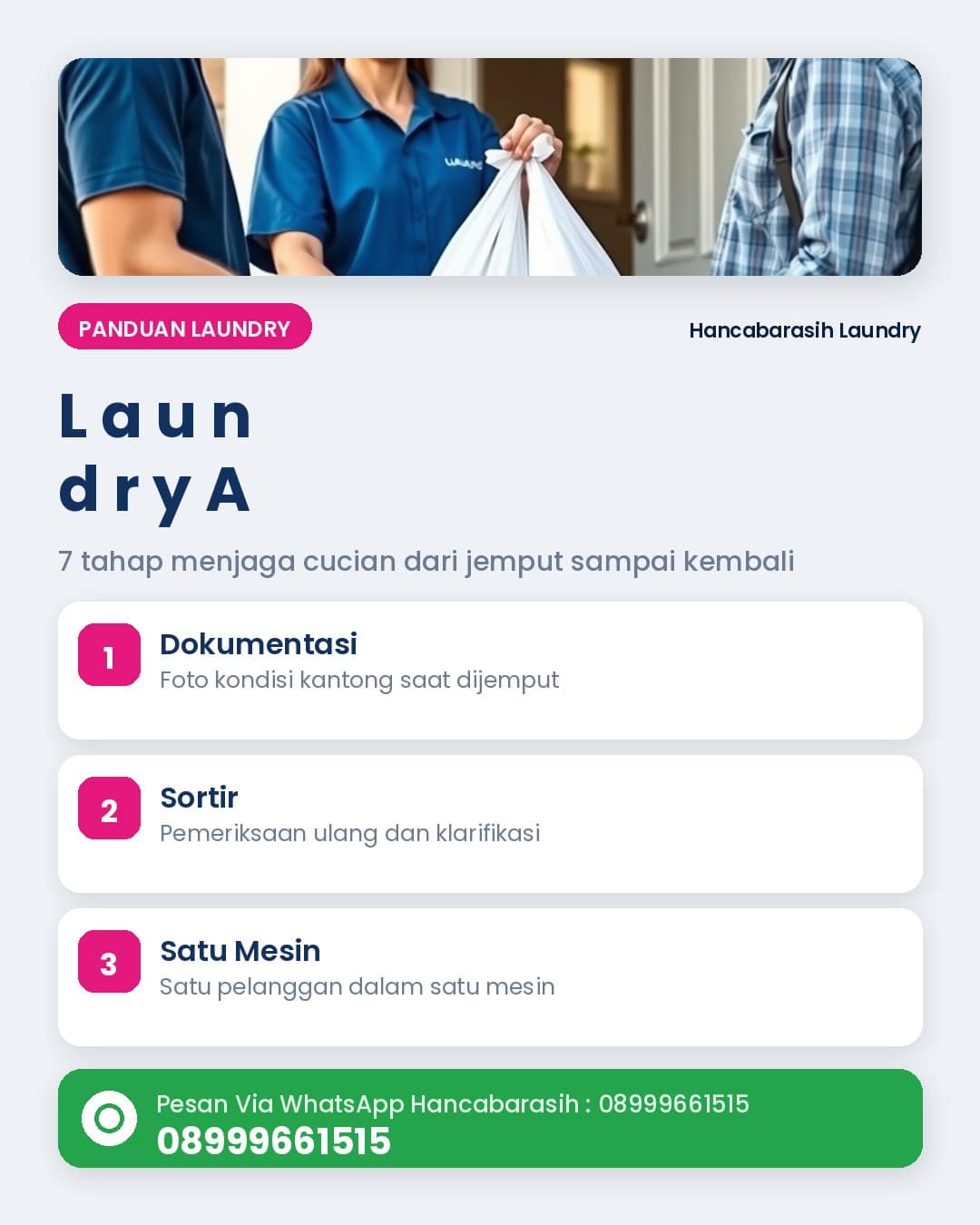 Tahapan sistem laundry antar jemput aman dari penjemputan hingga pengantaran